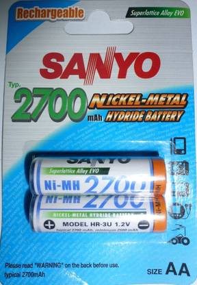 Sanyo HR-3U-2BP-2700  Battery