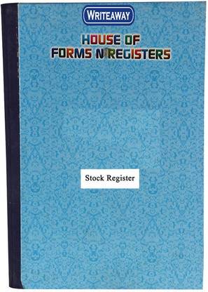WRITEAWAY EXCISE REGISTER STOCK REGISTER OF GOODS SENT FOR PROCESSING/JOB WORKING REVISED ANNEXURE IV RULES 57F(4) (PAGES-40) BSC10696 1-Part ANNEXURE IV