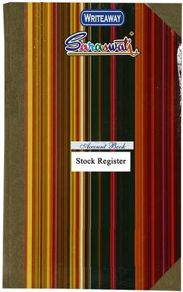 WRITEAWAY STOCK REGISTER HARD BINDING REGISTER SIZE(PAGES-681)NO-10 BSC10550 1-Part Register
