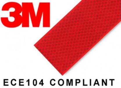 3M AR13 50.8 mm x 3048 mm Red Reflective Tape