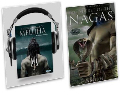 Amish Tripathi Book+Audio Book (Set Of 2 Books)