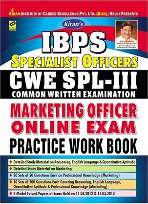 IBPS Specialist Officers CWE SPL - 3 Marketing Officer Exam Practice Work Book