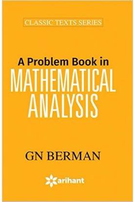 A Problem Book In Mathematical Analysis By GN Berman Orange Cover