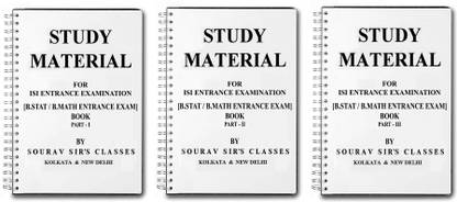 Study Material For Isi Entrance Examination B.Stat , B.Math