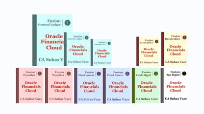 Oracle Fusion Financials (Financials Cloud) 11 VOL Book Set - FULL-COLORED