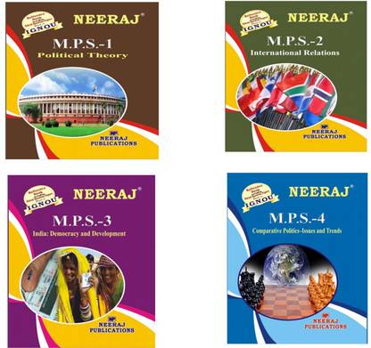 IGNOU M.A 1st Year Help Book Combo- MPS 1 ! MPS 2 ! MPS 3 ! MPS 4 ! (Including Solved Question Papers)