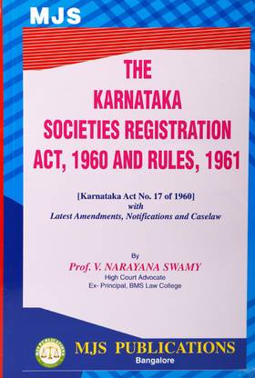 The Karnataka Societies Registration Act, 1960 And Rules, 1961
