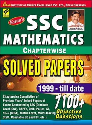 Kiran's SSC Mathematics Chapterwise Solved Papers 1999 To Till Date Paperback – 2016