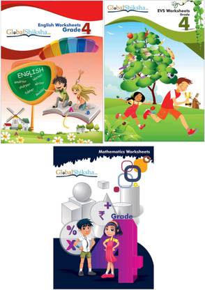 Worksheets For Class 4 - Maths, EVS, & English
