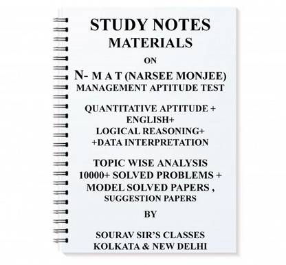 Study Notes Material On NMAT (NARSEE MONJEE) Management Aptitude Test