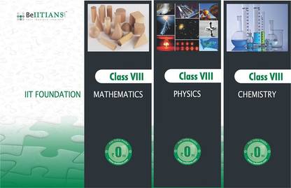 IIT Foundation Series-Class 8 (3 Books Inside!) Maths_Physics_Chem With Key & Sol_CD-ROM