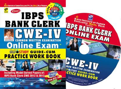 IBPS - Bank Clerk CWE - 4 Online Exam Self Study Guide - Cum Practice Work Book (With CD)
