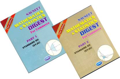 Mathematics and Statistics: Digest For Commerce Standard XII (SYJC) (Set of Part I and II)