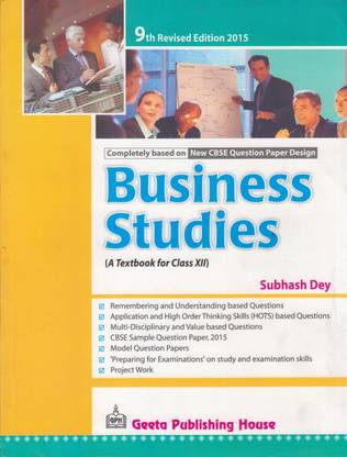 Business Studies: A Textbook for Class - XII