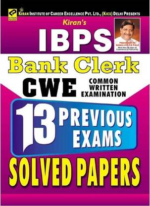 IBPS Bank Clerk CWE - 13 Previous Exams Solved Papers