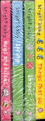 Bright Baby Touch and Feel Board Books (Set of 4 Volumes)