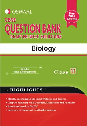 Oswaal CBSE Question Bank Chapter-Wise Solutions For Class 11 Biology