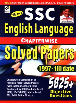 SSC English Language Chapterwise Solved Papers 1997-Till Date