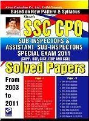 SSC CPO Sub-Inspectors & Assistant Sub-Inspectors Special Exam - 2011 (Solved Papers)