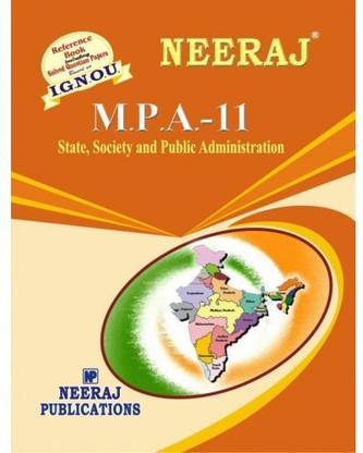 IGNOU MPA-11 State Society And Public Administration (1st Year)  (Including Solved Question Papers)