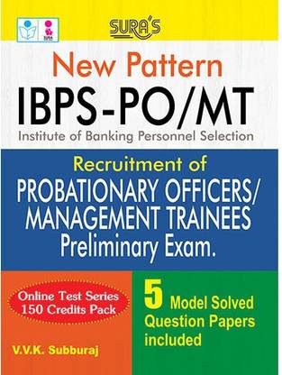 IBPS Bank PO & MT Preliminary Exams New Pattern / Online Practice Test Books