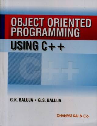 Object Oriented Programming Using C++