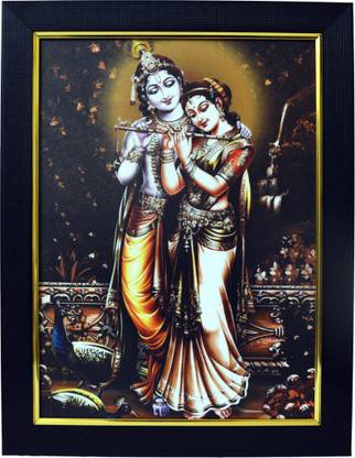 101Temples Radha Krishna God Photo Religious Frame