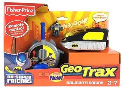 FISHER-PRICE Geotrax Dc Super Friends Turbo Control Vehicle Batman'S