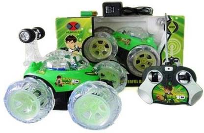 Kotak Sales Ben 10 Stunt Car High Quality Remote Control Dancing Racing Led