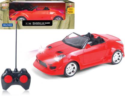 commando 1:16 R/C City Car Convertible-Red