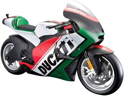 Maisto Moto GP Ducati World Cycle Series 1:6 Scale Model Bike - Red & Green