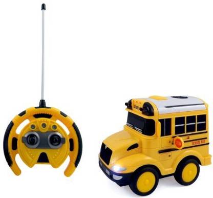 Liberty Imports R/C School Bus Radio Control Car For Kids With Steering