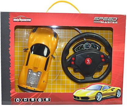 Majorette Speed Master Car 1:24 with Gravity Sensing Remote (Yellow Ferrari)