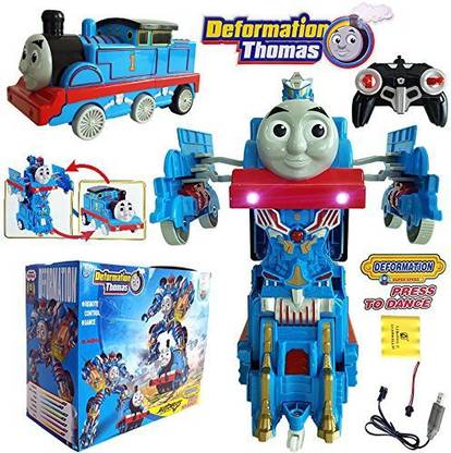 PATHE Deformation Thomas The Tank Engine 2.4 GHz RC Car Train Robot Blue