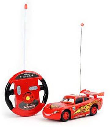 Gift World MCQUEEN STYLISH 4 FUNCTION REMOTE CAR- FAST SPEED