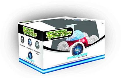 Mindscope Turbo Twisters Red 27 Mhz Bright Led Light Up Stunt Rc