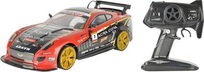 Toy House Officially Licensed Drift Racing 1:10 Scale Model Car with Flash Lights, Red