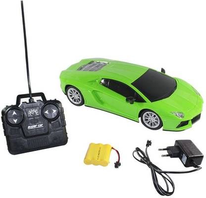 Scrazy Remote Control Rechargeable 1:16 Lamborghini Green Car