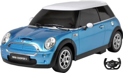 Toyhouse Radio Remote Control 1:14 Mini Cooper S RC Scale Model Car Blue (Blue)