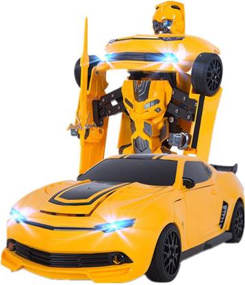 Krypton Transformers Bumblebee Autobots One Button To deformation Remote control Car 1:14 simulated Chevrolet Car Toy