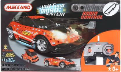 Meccano Tuning Radio Control Orange Racer Car Remote Control Toy