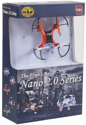 The Flyer's Bay Nano Quadcopter with Lights & Gyro Stabilization