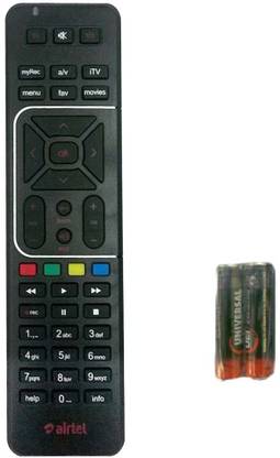 Airtel DIGITAL TV Recording + AA/AAA battery Airtel Remote Controller