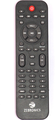 Zebronics home theater remote
