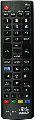 LG Remote Controller Radhikacomnet  3d Smart LedLcd 1 Remote Control (Black) LG Remote Controller