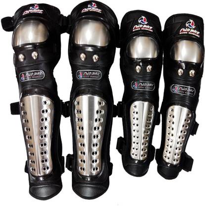 CapeShoppers Knee Guard, Elbow Guard Free Silver