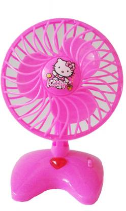 VAIBHAV Cute Mini Plastic Toy Fan For Kids - Battery Operated