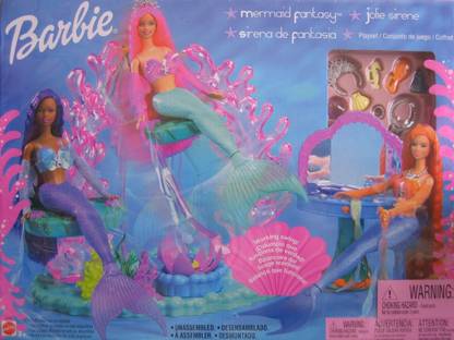 BARBIE Mermaid Fantasy Playset w Working Swing