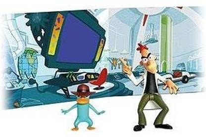 DISNEY Phineas and Ferb Action Figure Scene Pack - Phineas, Ferb & Perry the Platypus