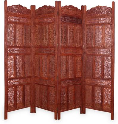 Onlineshoppee Solid Wood Decorative Screen Partition